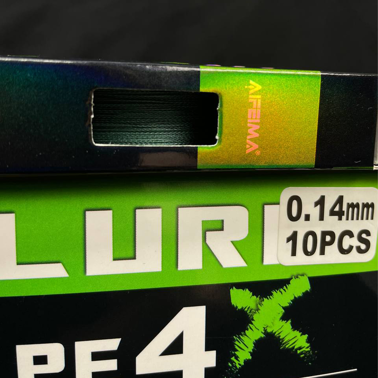 Шнур Feima LURE 0,14mm (9.1kg) peX4 150m. light green 3512 2