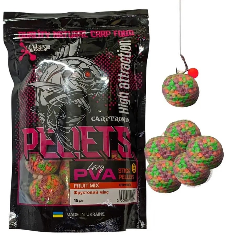 PVA stick pellets Fruit mix (Фруктовий мікс) 15 шт