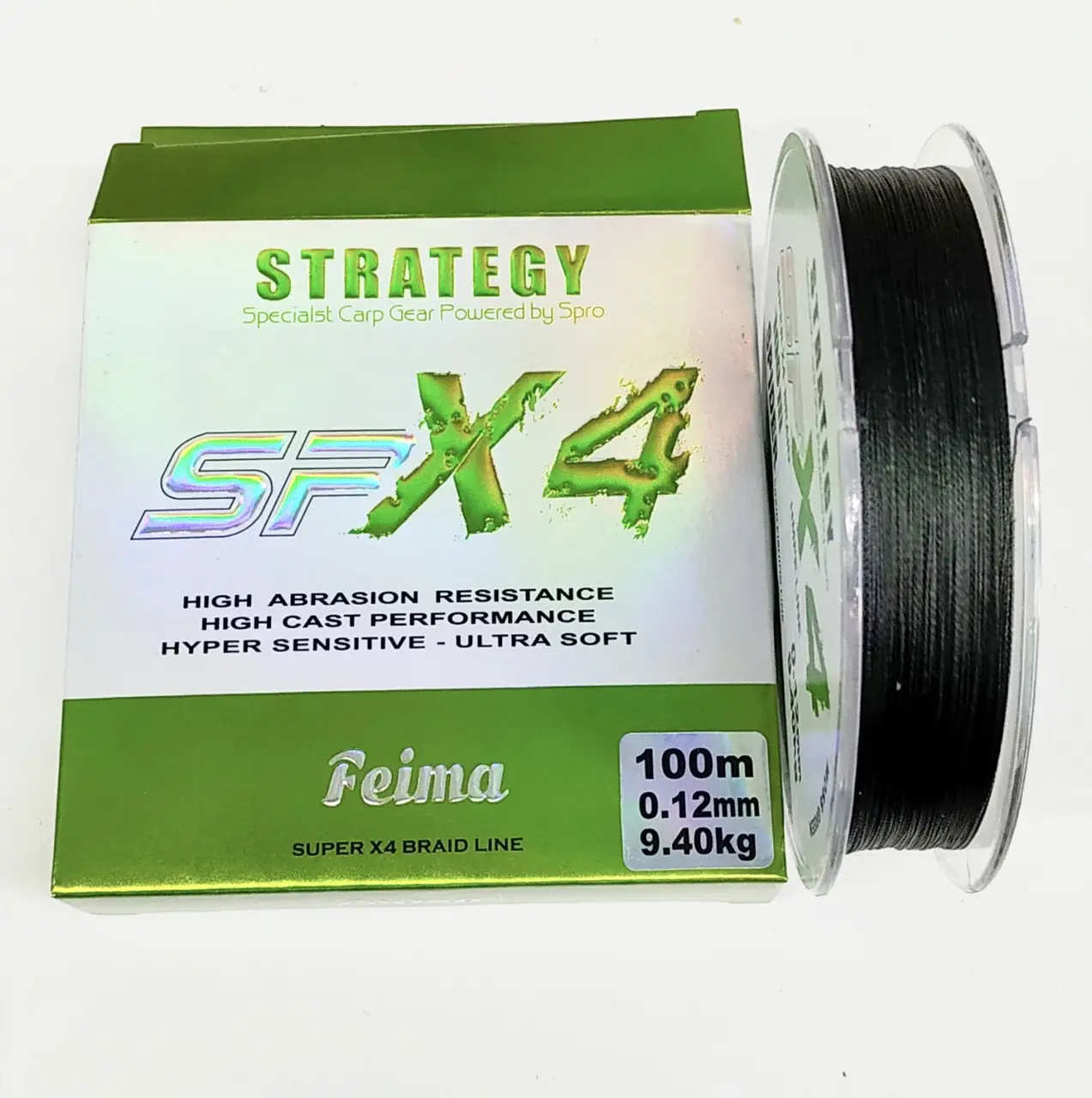Шнур Feima Strategy 0,12mm(9,4kg) spX4 100m (moss green)