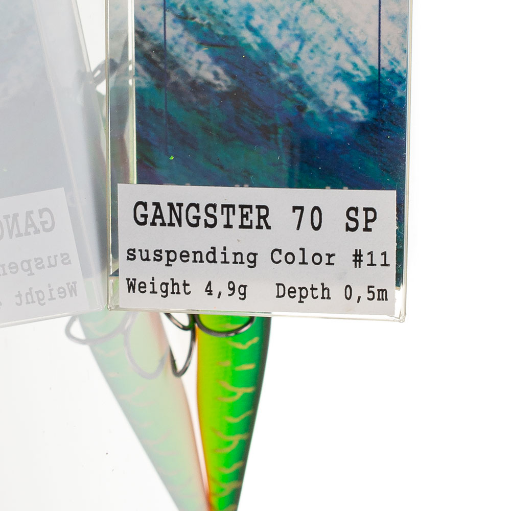 Воблер GANGSTER 70mm 4.9g col.11 (suspending) 2